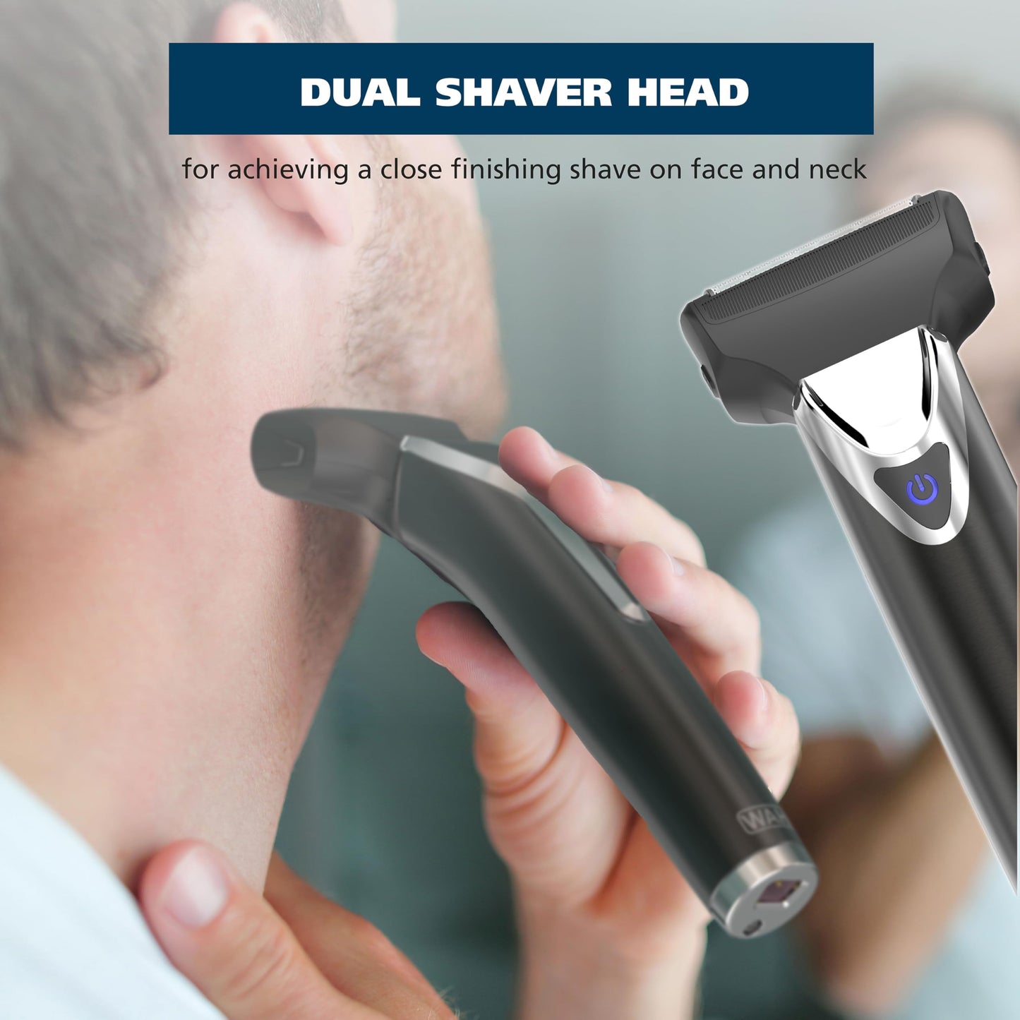 Wahl, Máquina cortadora de cabello de acero inoxidable y baterías de iones de litio, gris pizarra, n.º 9864