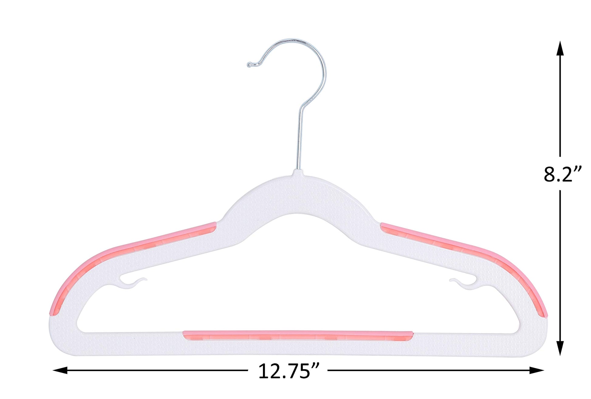 Finnhomy - Paquete de 30 perchas de plástico extra fuertes para bebés y niños, perchas duraderas para ropa de niños con almohadillas antideslizantes, ideales para cualquier ropa de bebé, color rosa