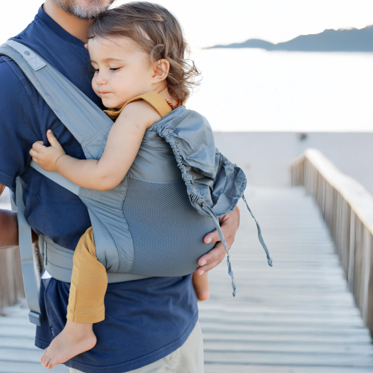 Beco Fly Mochila ligera para niños pequeños, plegable, 15-45 libras, gris
