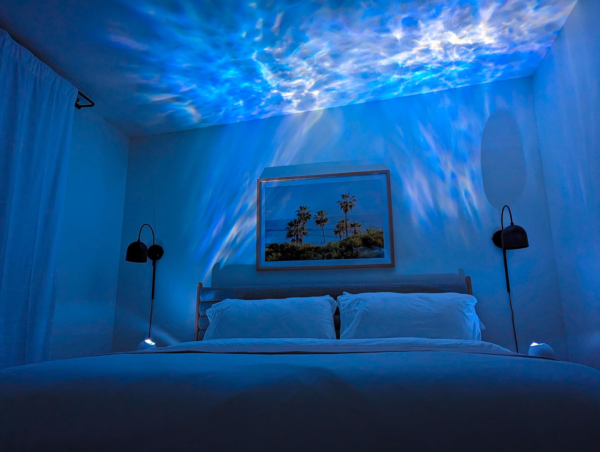 BlissLights Sky Lite Evolve - Proyector LED de galaxia, lámpara de nebulosa (solo nubes, no proyecta estrellas)