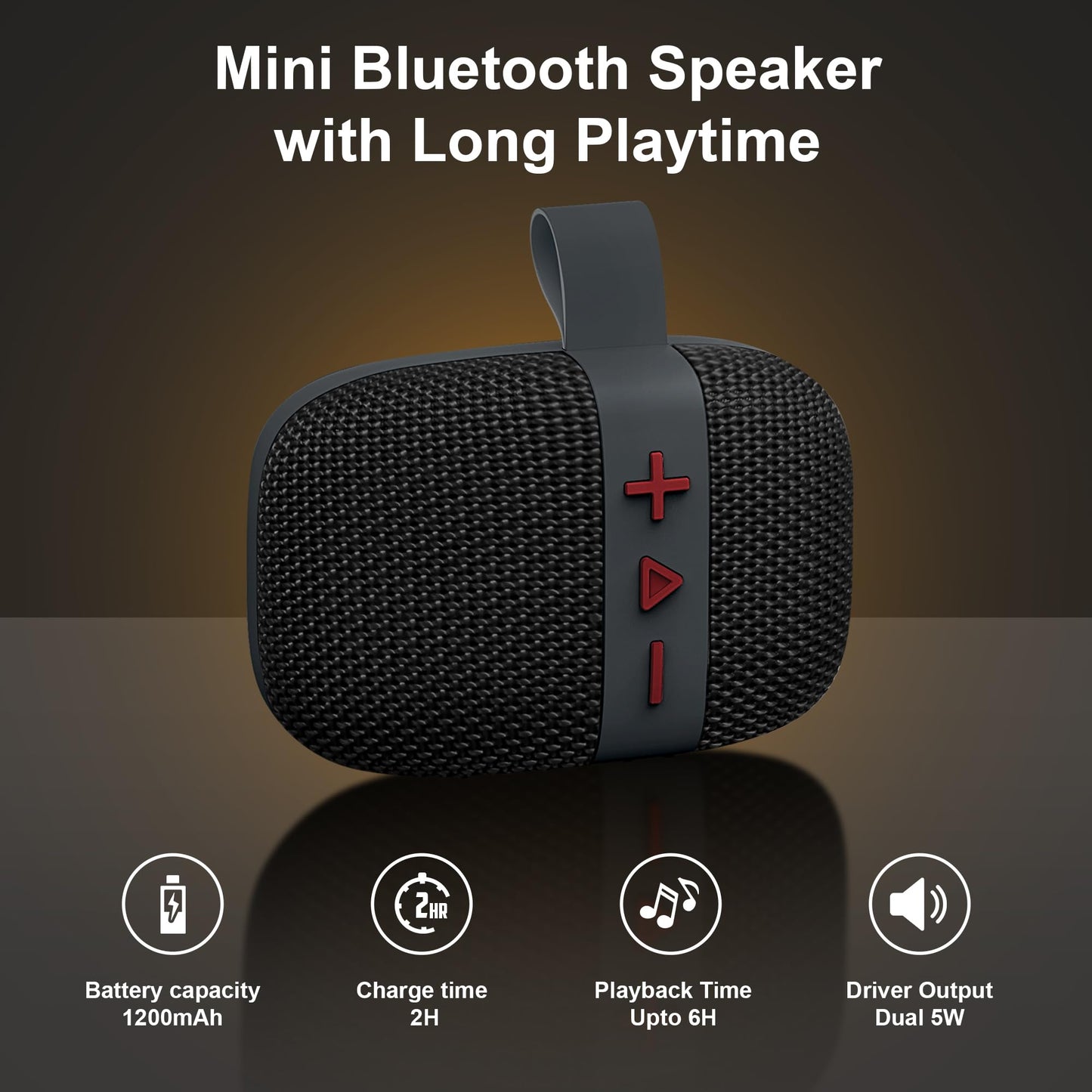 Fisher - Altavoz Bluetooth portátil, IPX5 impermeable, 10 W de potencia máxima Bluetooth estéreo con sonido HD, tiempo de reproducción 6H, BT 5.3, radio FM, electrónica inalámbrica, para piscina