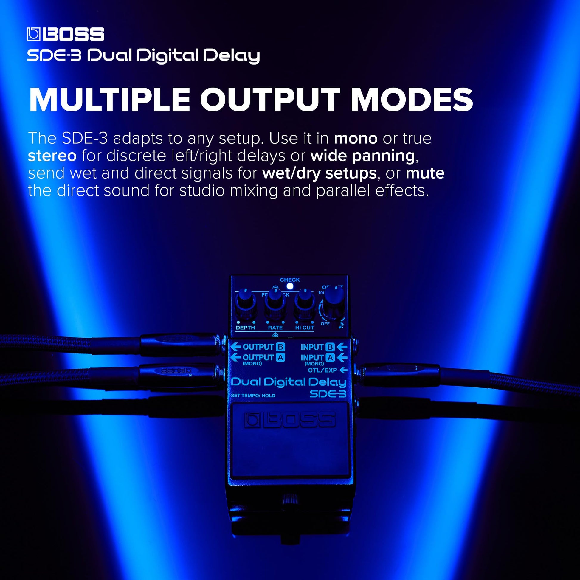 Boss SDE-3 Pedal de retardo digital dual