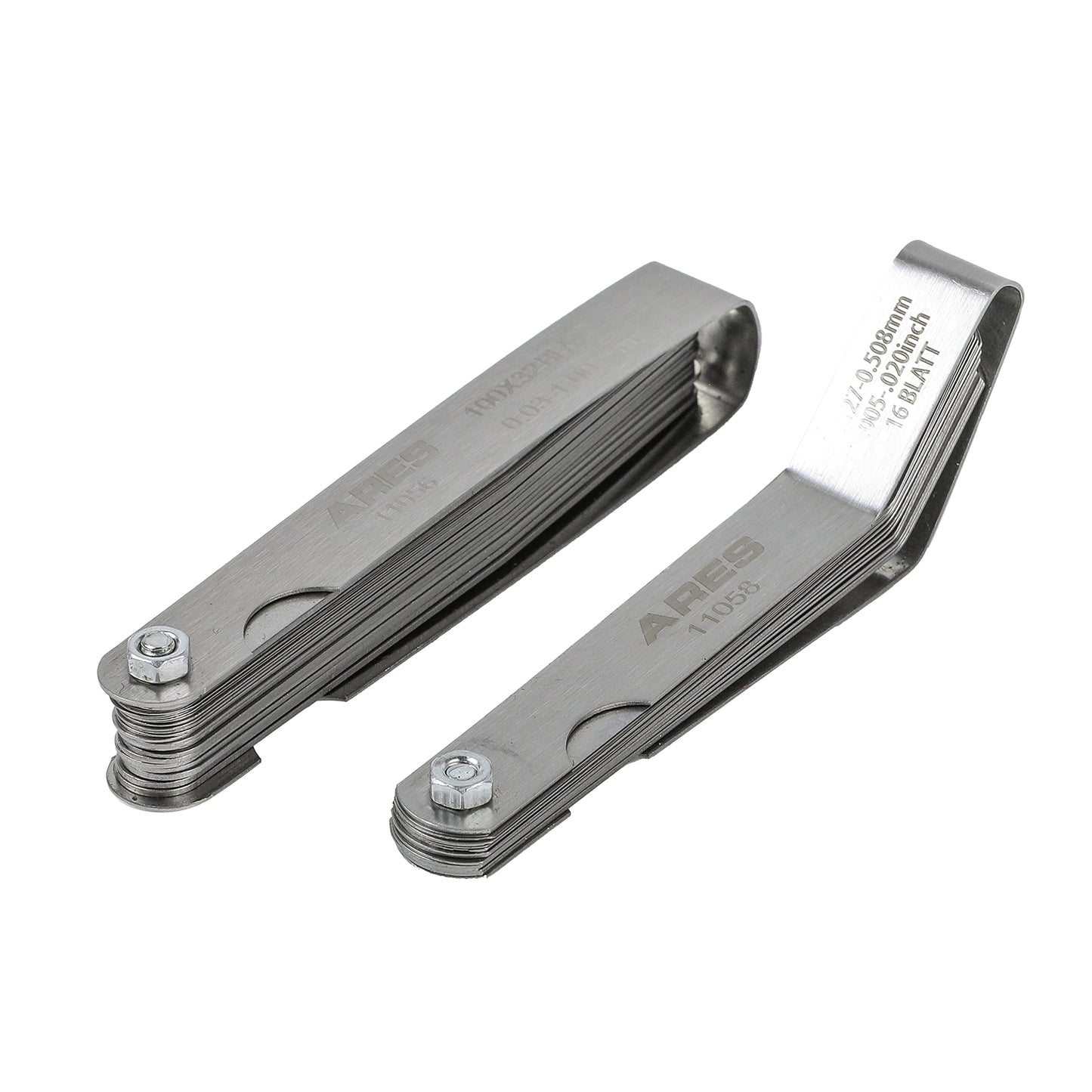 ARES 11042-Juego de 2 calibradores cónicos y sensores de compensación tiene 32 tamaños SAE y métricos de doble marca – El desplazamiento tiene 16 tamaños de doble marca – Mide con precisión las