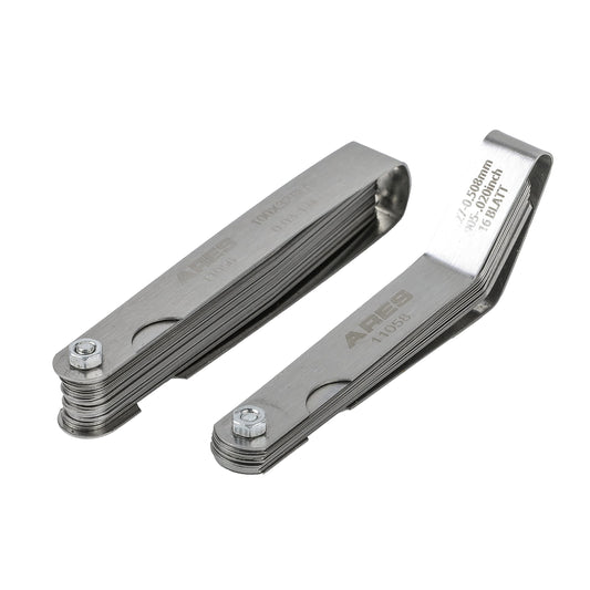 ARES 11042-Juego de 2 calibradores cónicos y sensores de compensación tiene 32 tamaños SAE y métricos de doble marca – El desplazamiento tiene 16 tamaños de doble marca – Mide con precisión las