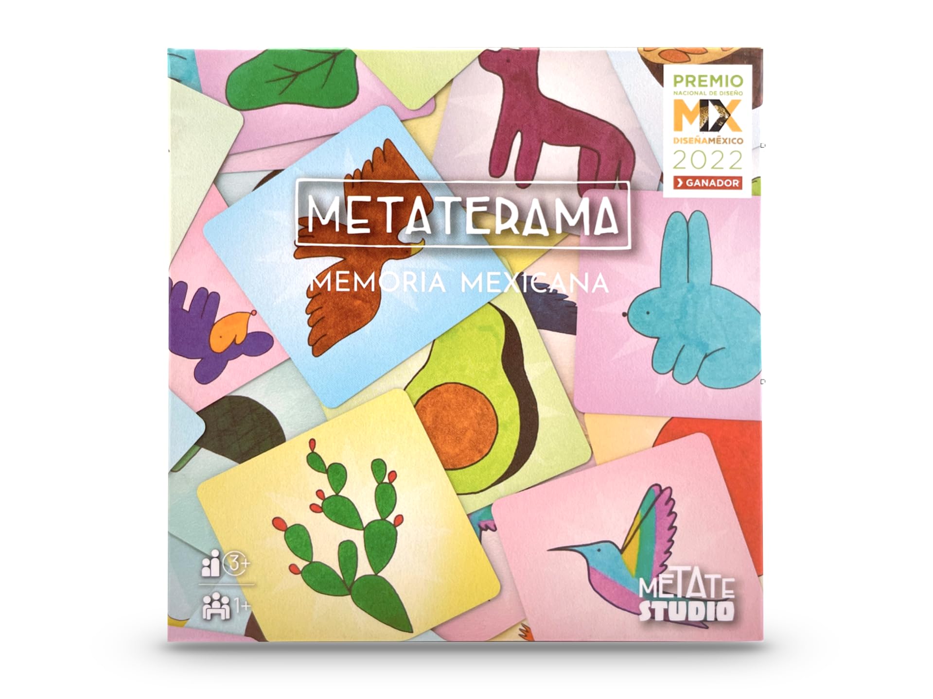 Juego de Memoria METATERAMA Animales Plantas y Cultivos de México 32 Pares