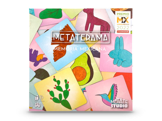 Juego de Memoria METATERAMA Animales Plantas y Cultivos de México 32 Pares