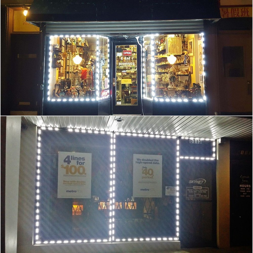 Luz Módulo LED Blanco Impermeable con Cinta Autoadhesiva para Letrero Exterior