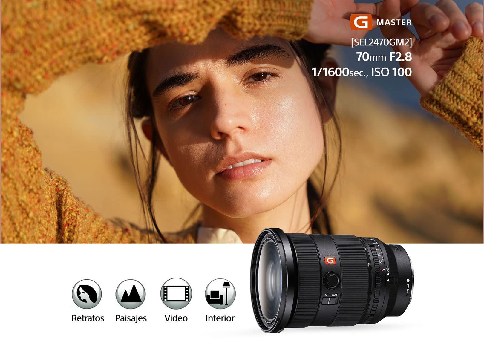 Lente Zoom Estandar Sony G Master 24-70mm F2.8 Full Frame Versión Oficial con Garantía Local