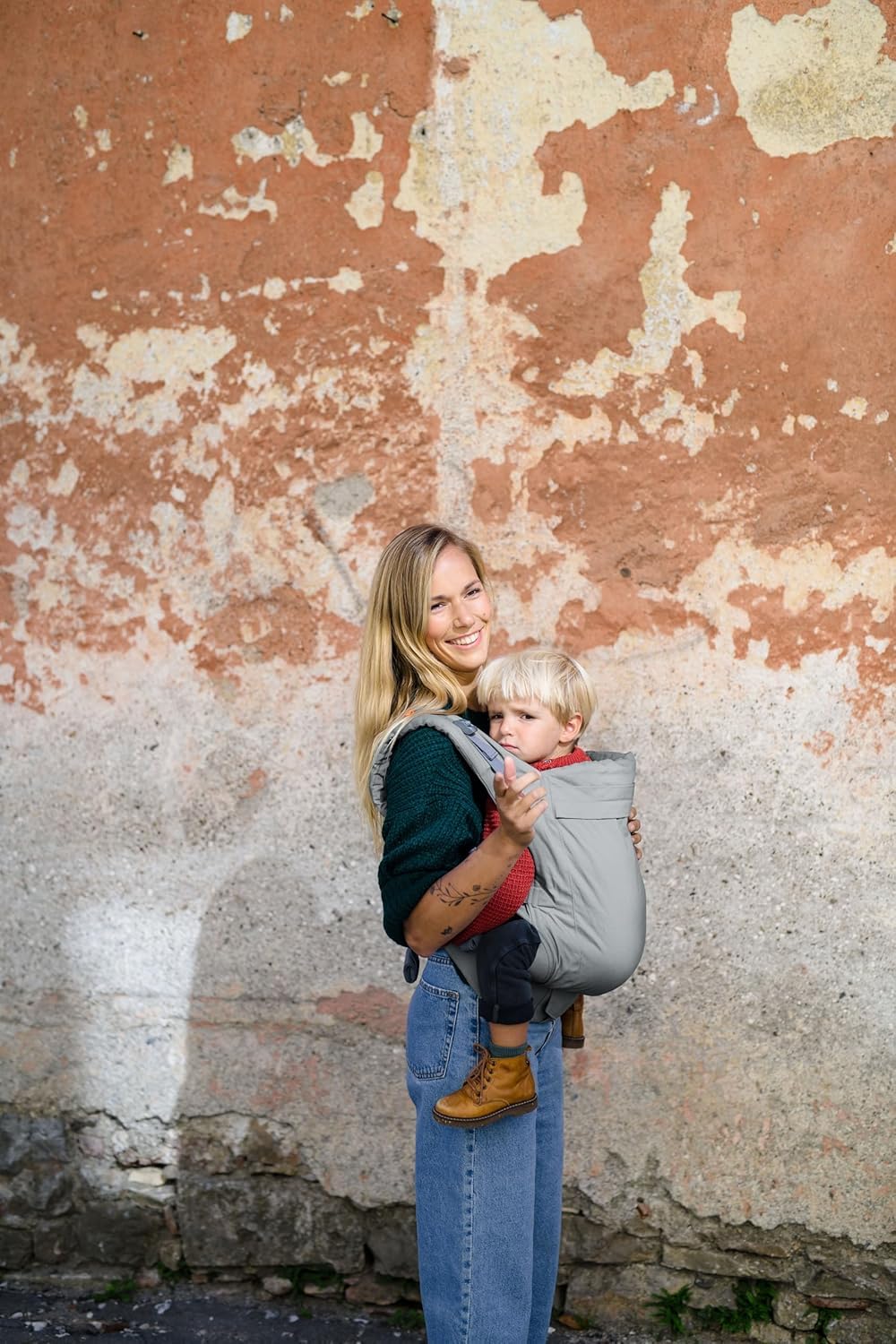 Beco Mochila porta bebés y porta bebés para niños (24-48 meses) - 100% Algodón Portador para niños pequeños, ligero y transpirable, amigable con la cadera con 2 posiciones de porte: porte frontal y