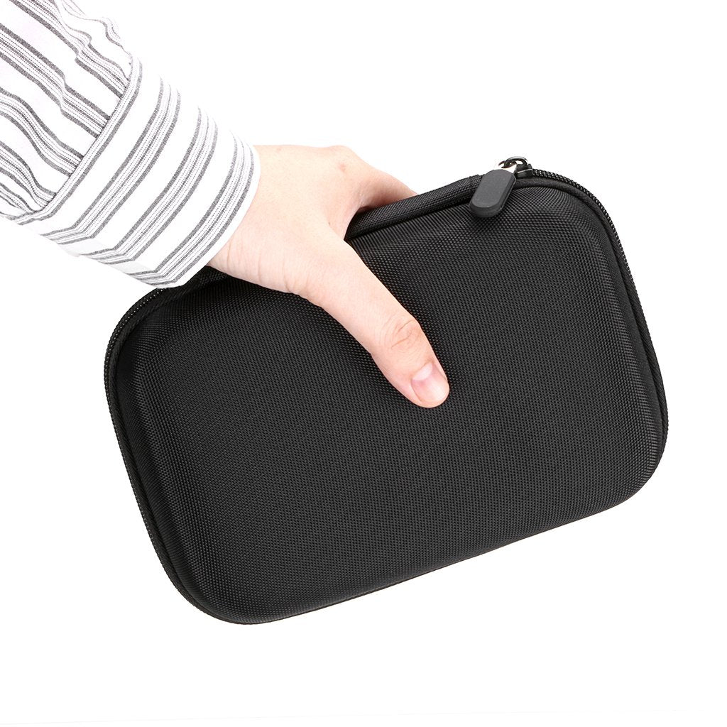 Hipiwe Hard Shell Essential Oil Carrying Case Holds 12 Bottles (Can hold 5ml, 10ml, &10ml Rollers) Travel Size Essential Oils Bag Organizer Perfect for Young Living, doTERRA, and more (Black)