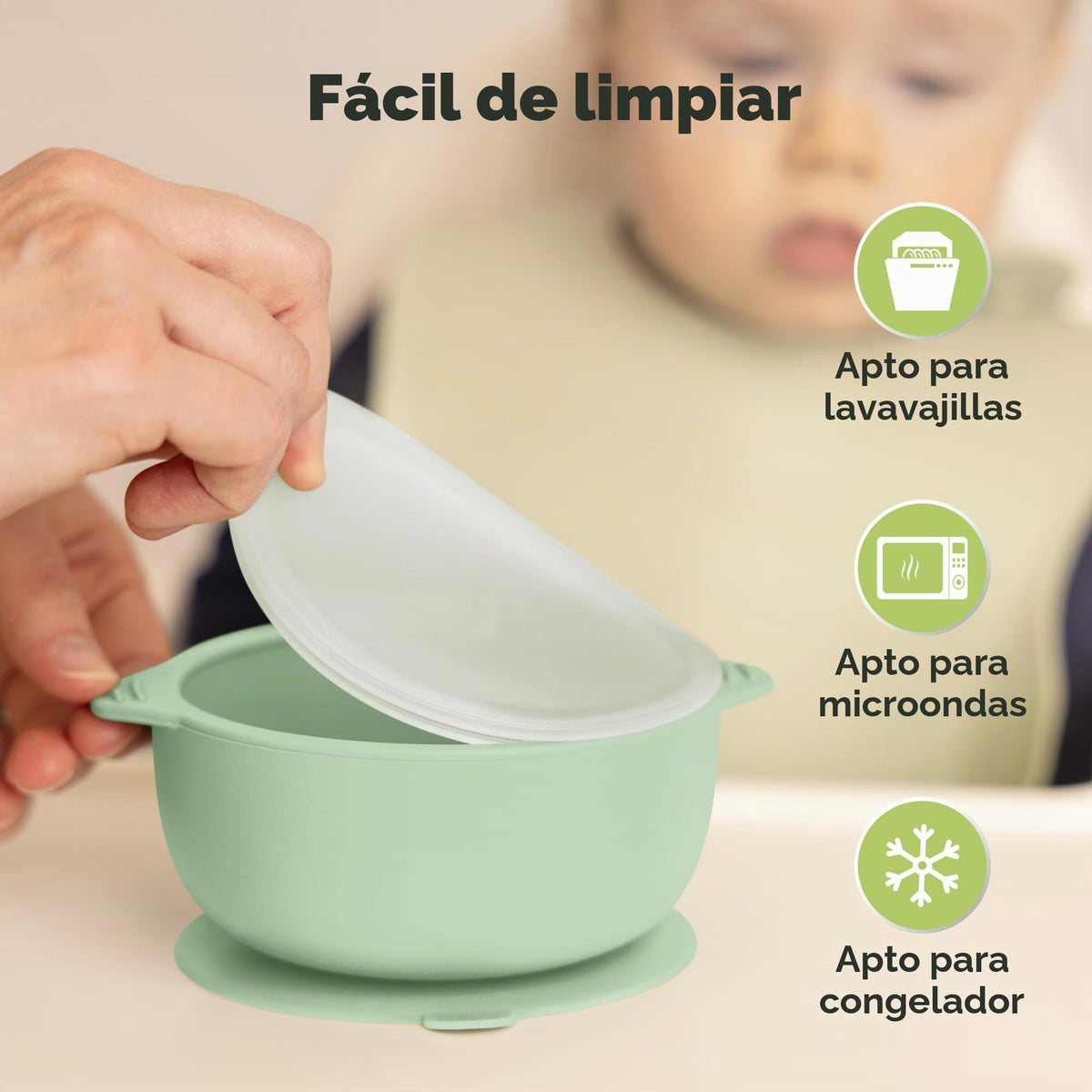 KeaBabies Juego de 2 Cuencos para Bebés con Succión, Tapas - Cuencos de Succión para Niños Pequeños de Silicona de Grado Alimenticio, Sin BPA, Apto para Lavavajillas, Esenciales para Comer para Niños