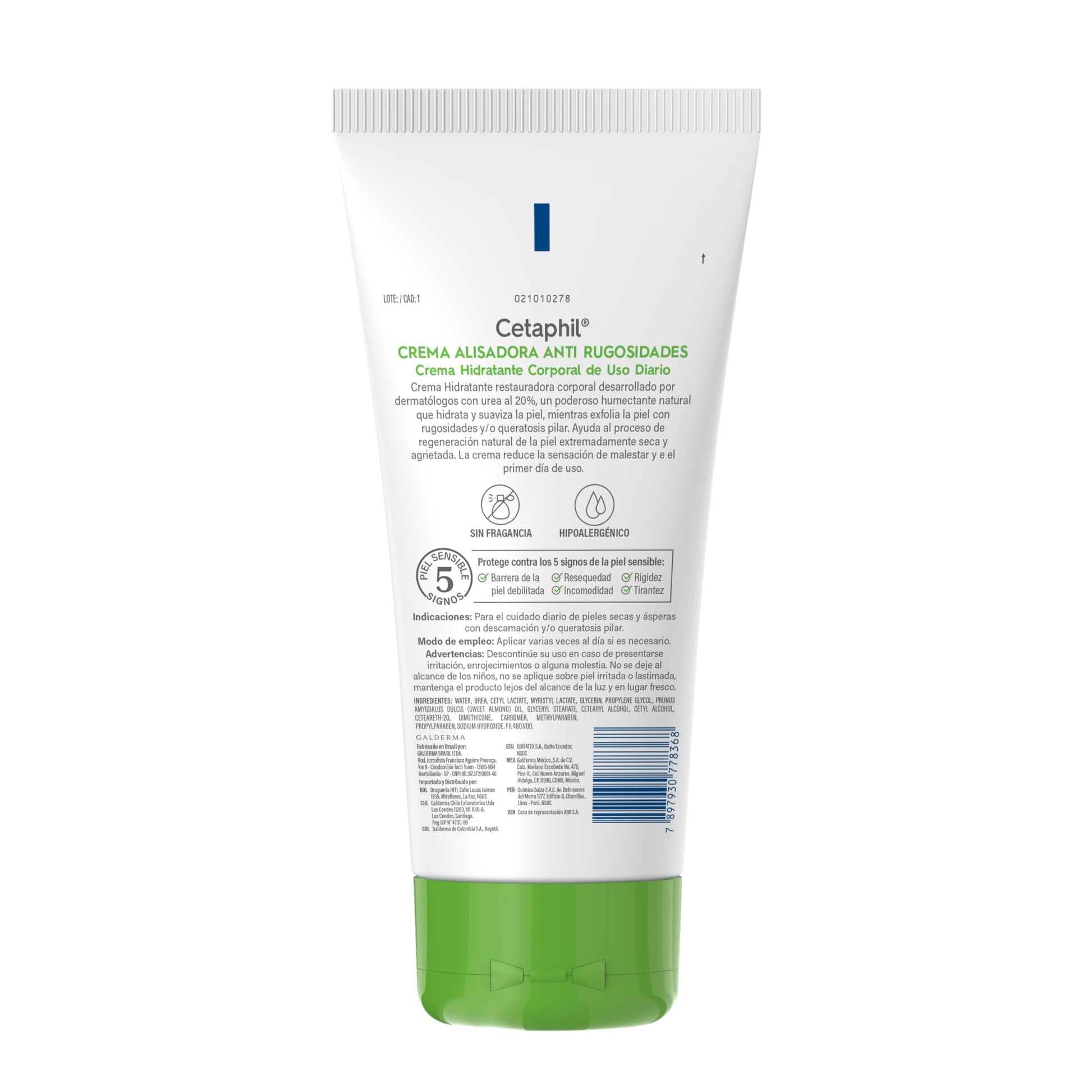 CETAPHIL Crema Alisadora Anti Rugosidades 170 g Ayuda a Suavizar la Piel Áspera y Rugosa Recomendada por Dermatólogos para Piel Sensible.