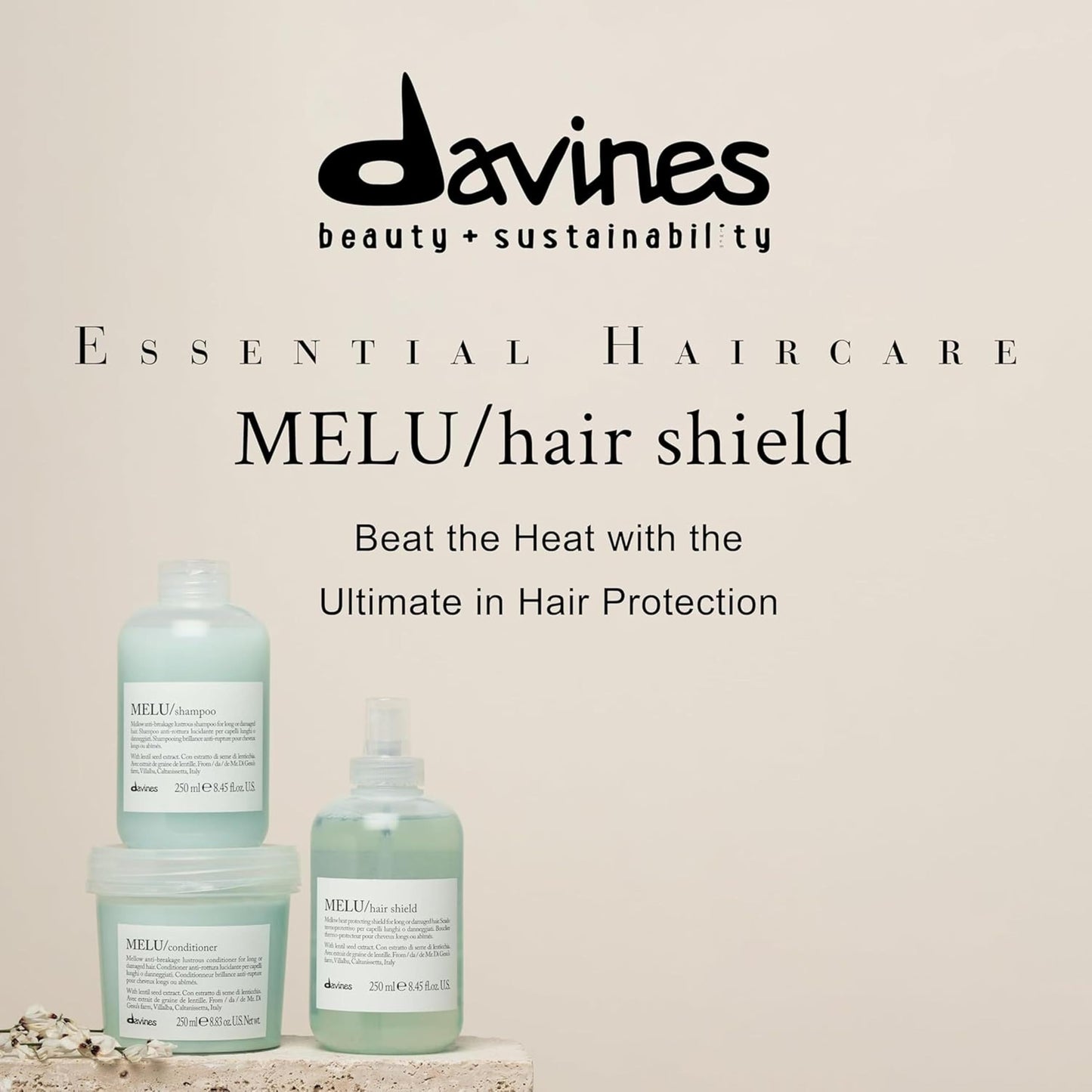 Davines Melu - Protector para el pelo, 8.45 fl. oz.