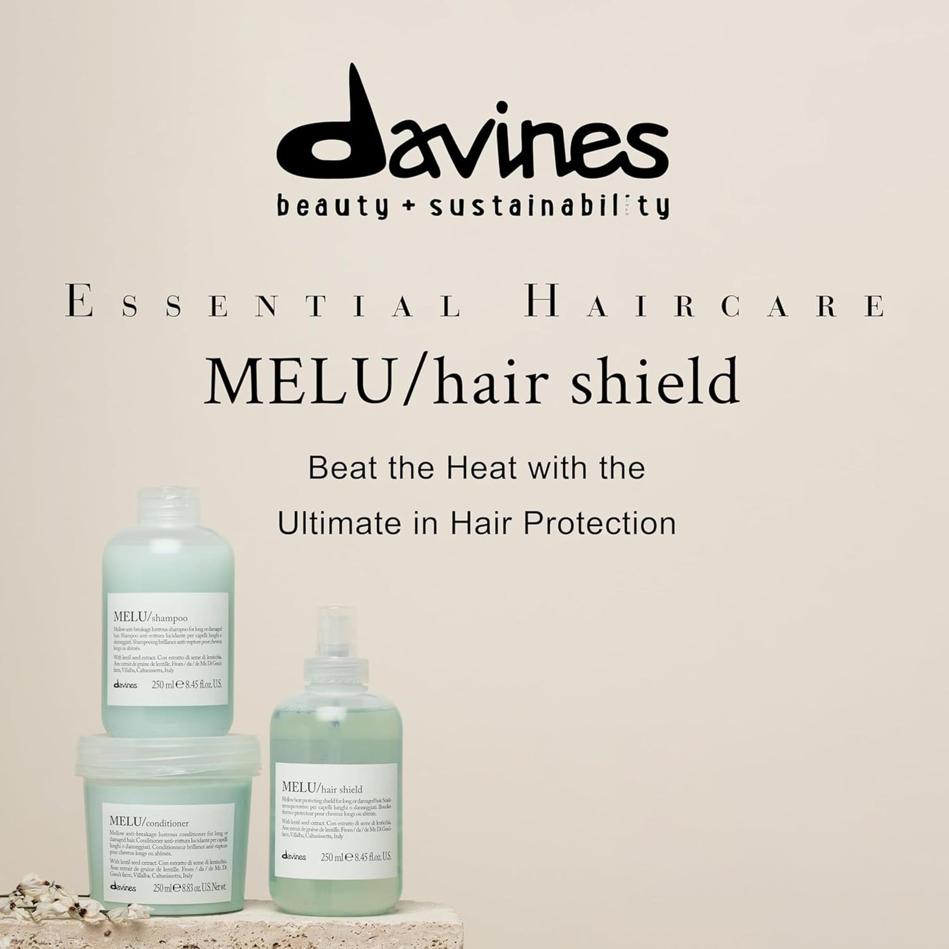 Davines Melu - Protector para el pelo, 8.45 fl. oz.