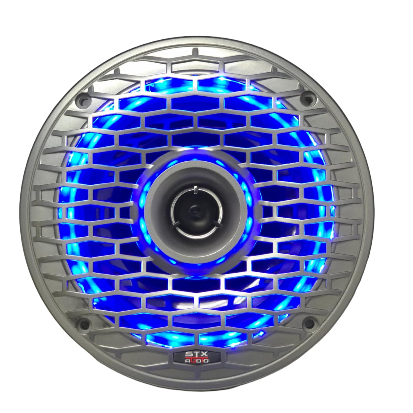 STX Audio MX65.2G Altavoces coaxiales marinos LED RGB de 2 vías de 6.5 pulgadas, 350 W máximo, 4 ohmios, resistentes al agua con control remoto para iluminación RGB (2 altavoces)