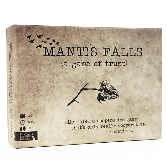 Mantis Falls - Juego de cartas de estrategia de traidor oculto para 2 a 3 jugadores | Juego de aventuras cooperativas para adultos y adolescentes | A partir de 14 años | Tiempo de juego de 60 a 90