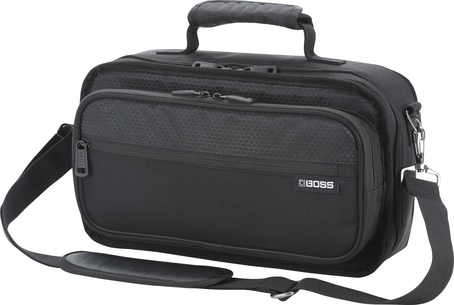 BOSS CB-BM-S | Compact Multi-Effects Case | Compatible with BOSS GX-10, GT-1 & GT-1B | Lightweight & Durable | Thick Internal Padding | Adjustable Shoulder Strap | Versatile Accessory Pockets