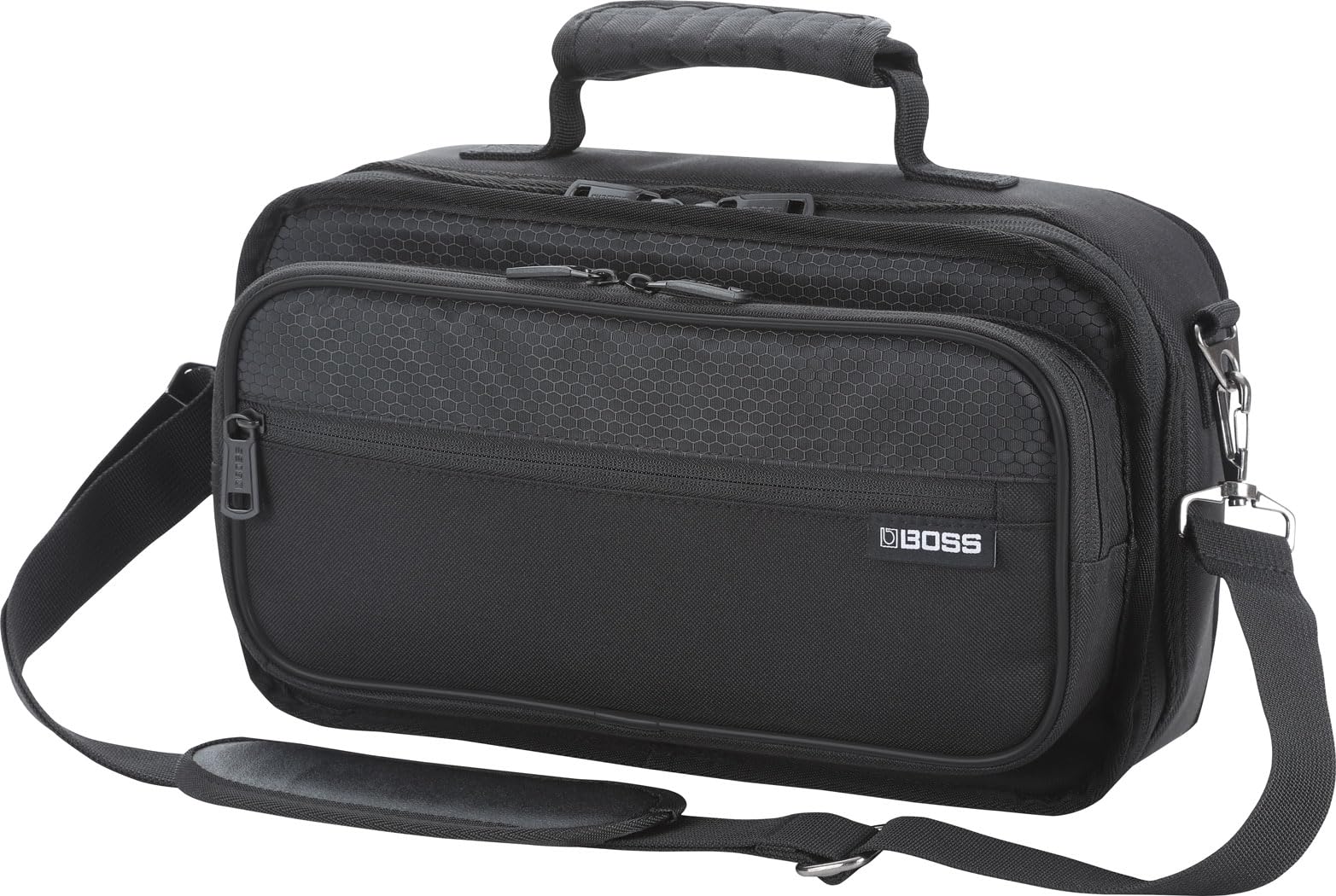 BOSS CB-BM-S | Compact Multi-Effects Case | Compatible with BOSS GX-10, GT-1 & GT-1B | Lightweight & Durable | Thick Internal Padding | Adjustable Shoulder Strap | Versatile Accessory Pockets