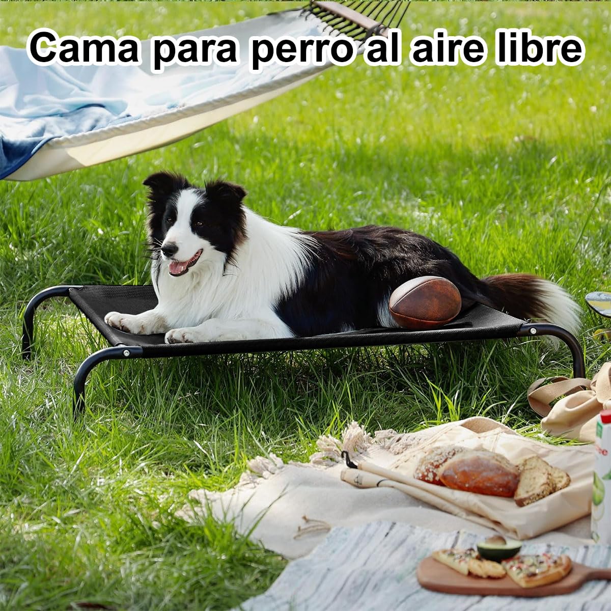 Cama Elevada AbaqKalza Gris Refrescante para Perro y Gato