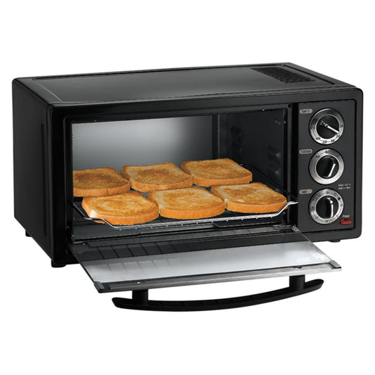 Hamilton Beach Horno Tostador de 6 Rebanadas, 14 Litros, Negro (31508)