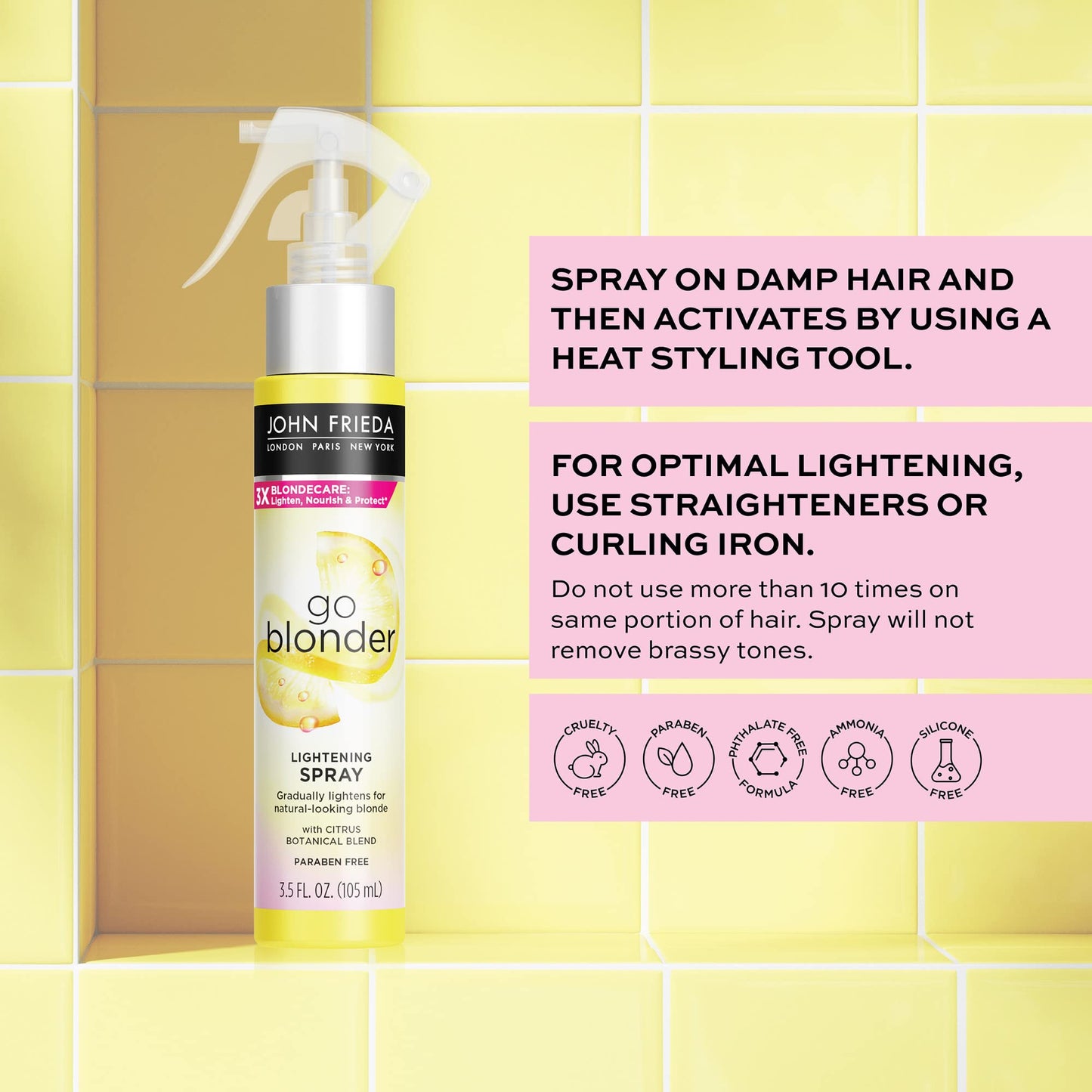 Spray Aclarante John Frieda Sheer Blonde Go Blonder