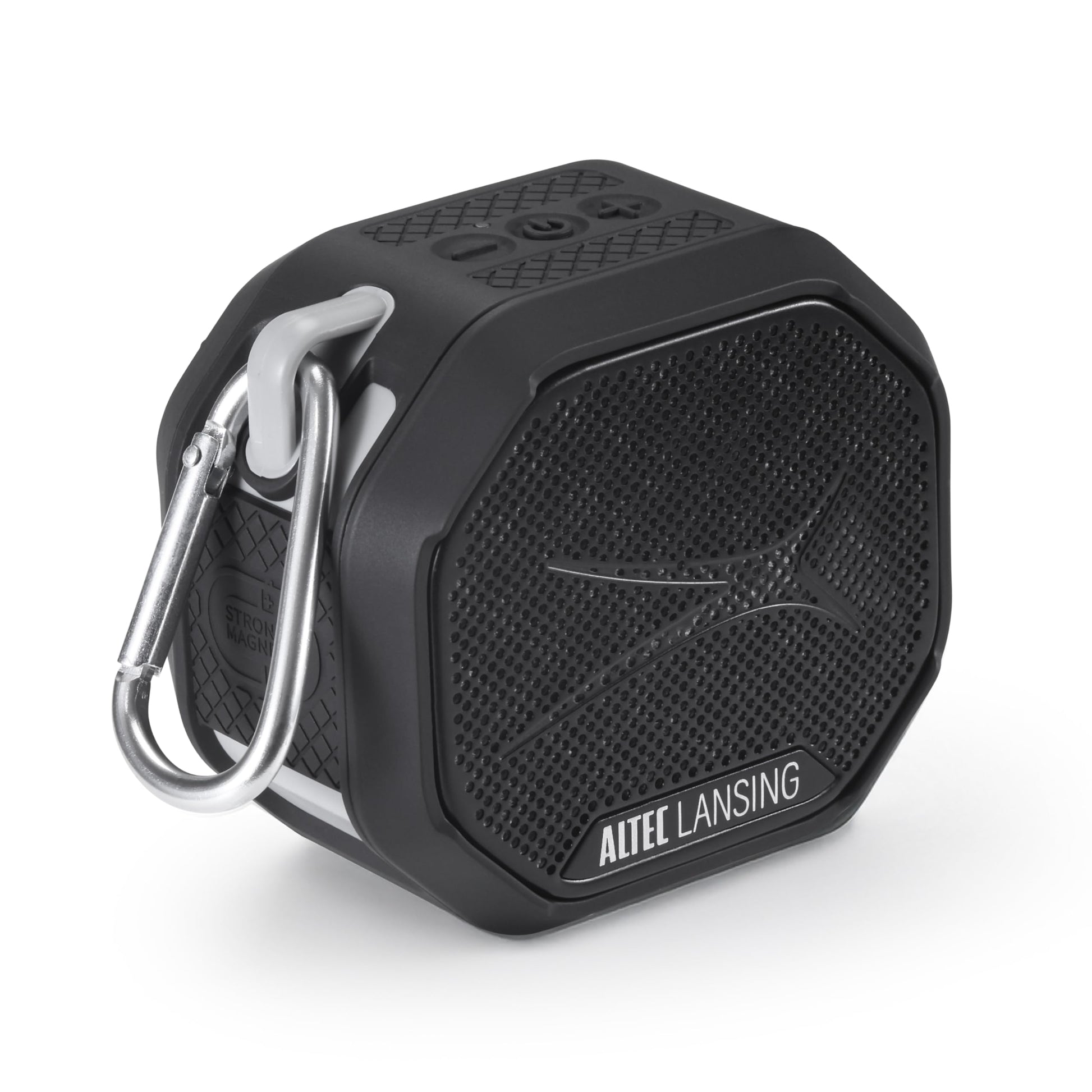 Altec Lansing HYDRATREK - Altavoz magnético Bluetooth, Impermeable IP67, Altavoz portátil, emparejamiento inalámbrico Verdadero, Carga rápida USB-C, batería de 3.7 V 400 mAh, Asistente de Voz,
