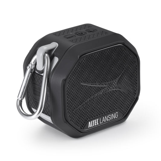 Altec Lansing HYDRATREK - Altavoz magnético Bluetooth, Impermeable IP67, Altavoz portátil, emparejamiento inalámbrico Verdadero, Carga rápida USB-C, batería de 3.7 V 400 mAh, Asistente de Voz,