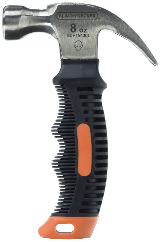 BLACK+DECKER Stubby Martillo pequeño, 8 onzas (BDHT54001)