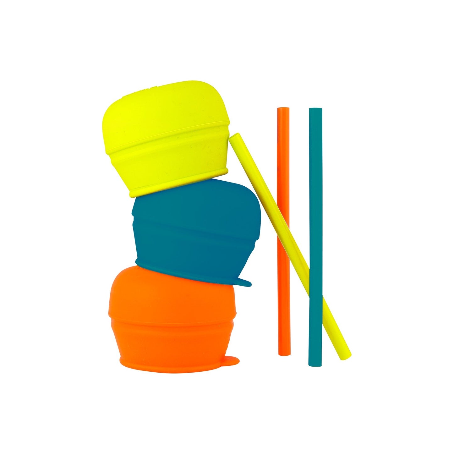 Boon Snug Straw 3Pk Blue/Orange/Green