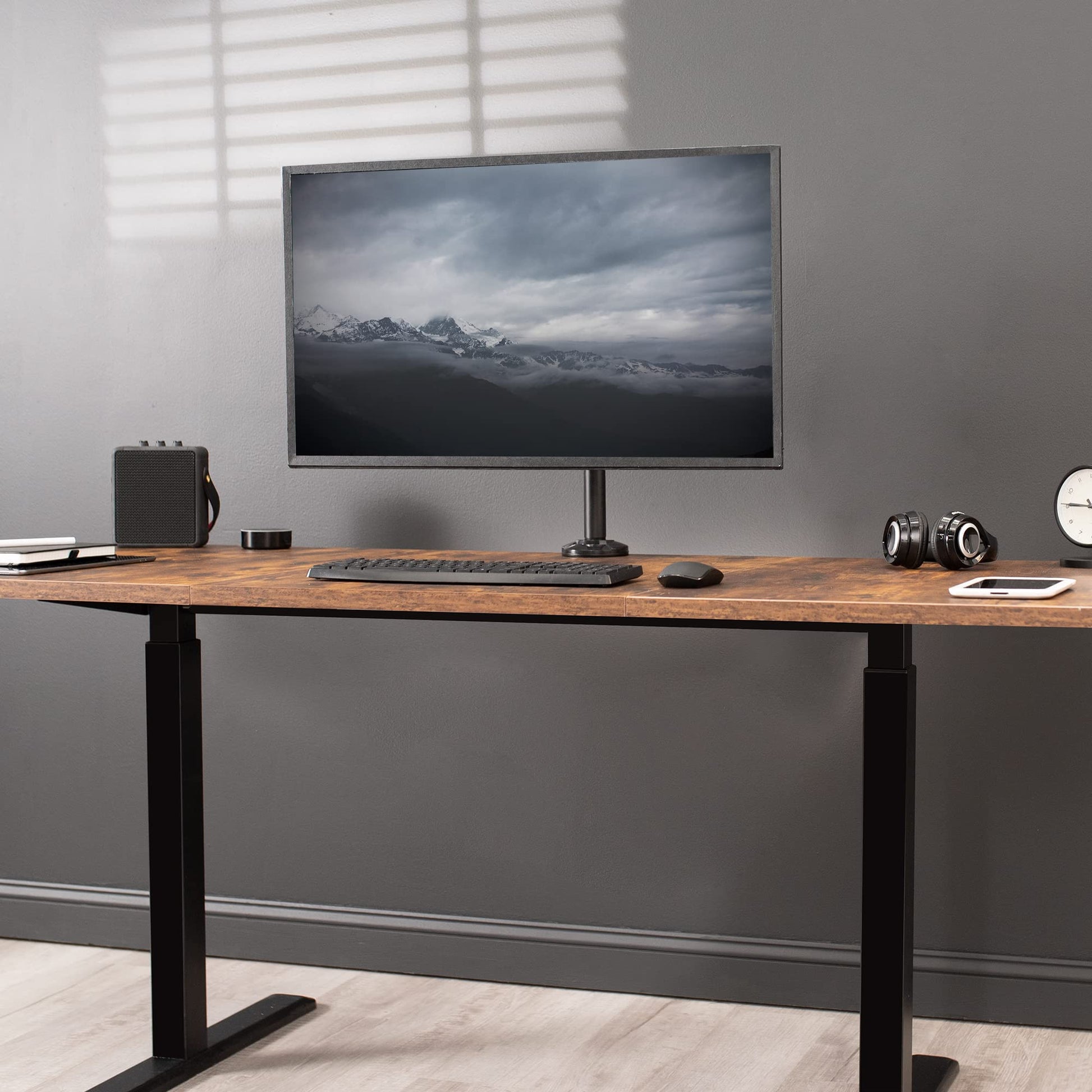 Soporte de Escritorio Articulado VIVO Negro para Pantalla de Monitor UltraWide hasta 35 Pulgadas