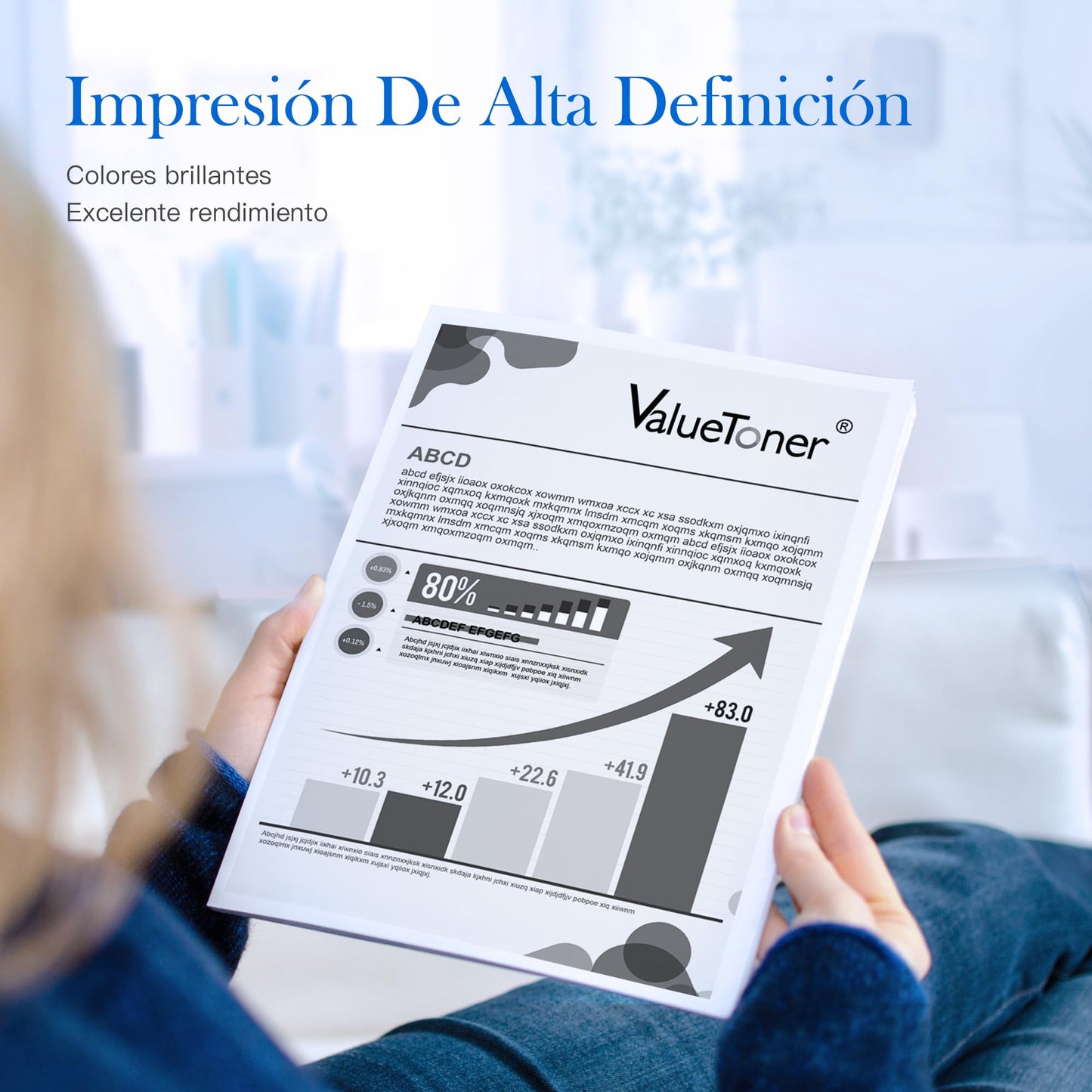 Cartucho de Tinta Valuetoner Negro Mayor Capacidad Compatible con HP 662XL para HP DeskJet Ink Advantage
