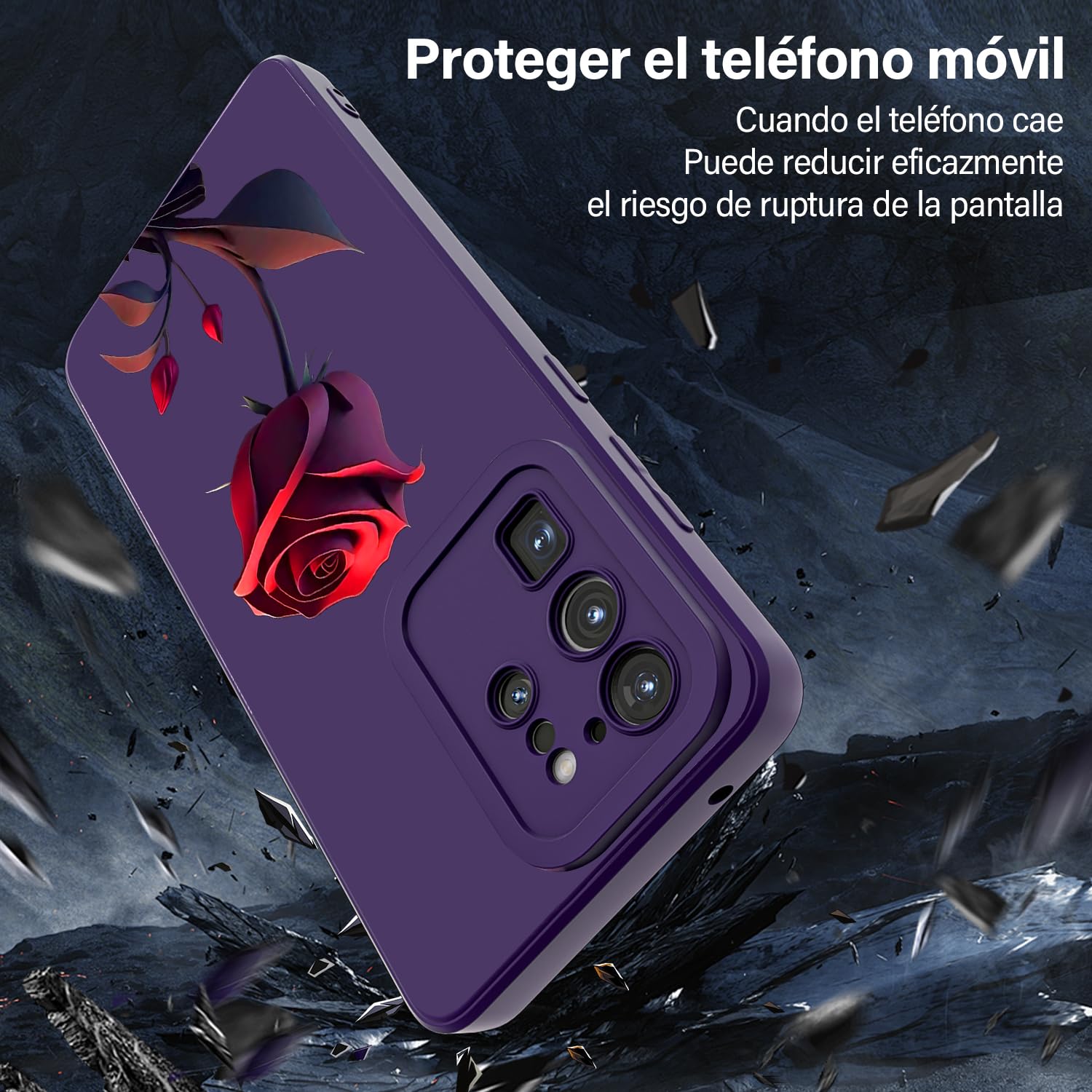 Threehao Funda para Samsung Galaxy S20 Ultra Case Uso Rudo, Ultra Delgado Flexible Silicona Púrpura Carcasa con Aesthetic Dibujos Flores, Antigolpes Anti-arañazos Protectora