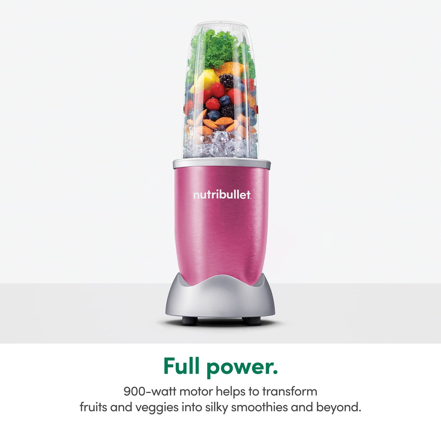 Extractor de Nutrientes Nutri Bullet Rosa Baya 900 W Pro 13 Piezas