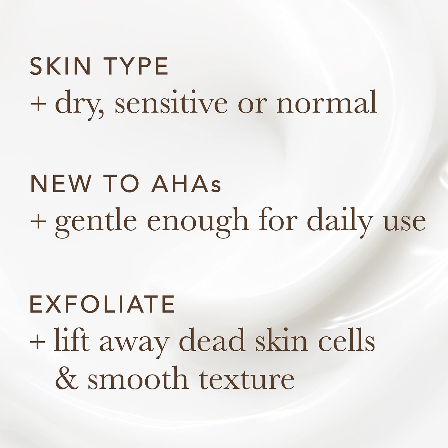 Crema Essential Renewal con 10% de ácido glicólico AHA para líneas y arrugas| Efectos reales| Sin fragancia ni parabenos| 2 onzas