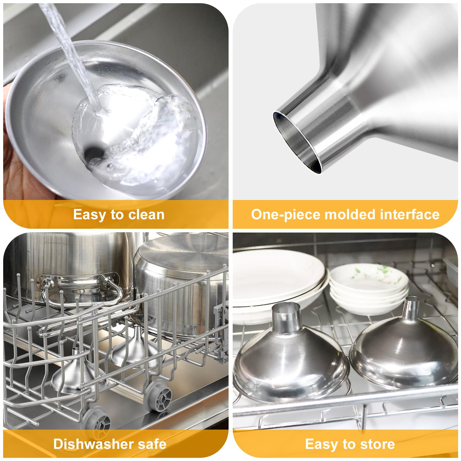 Embudo de Cocina Nomatox Acero Inoxidable sin Costuras