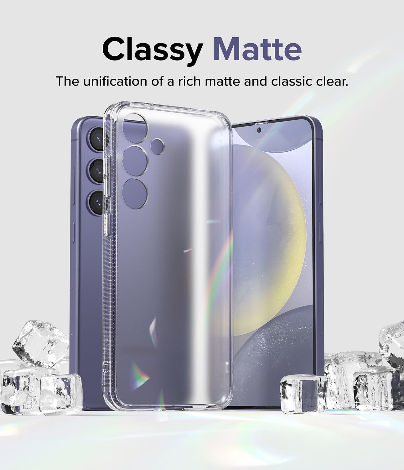 Funda Ringke Fusion Translúcida Mate Antihuellas para Samsung Galaxy S24 Plus 5G Matte Clear