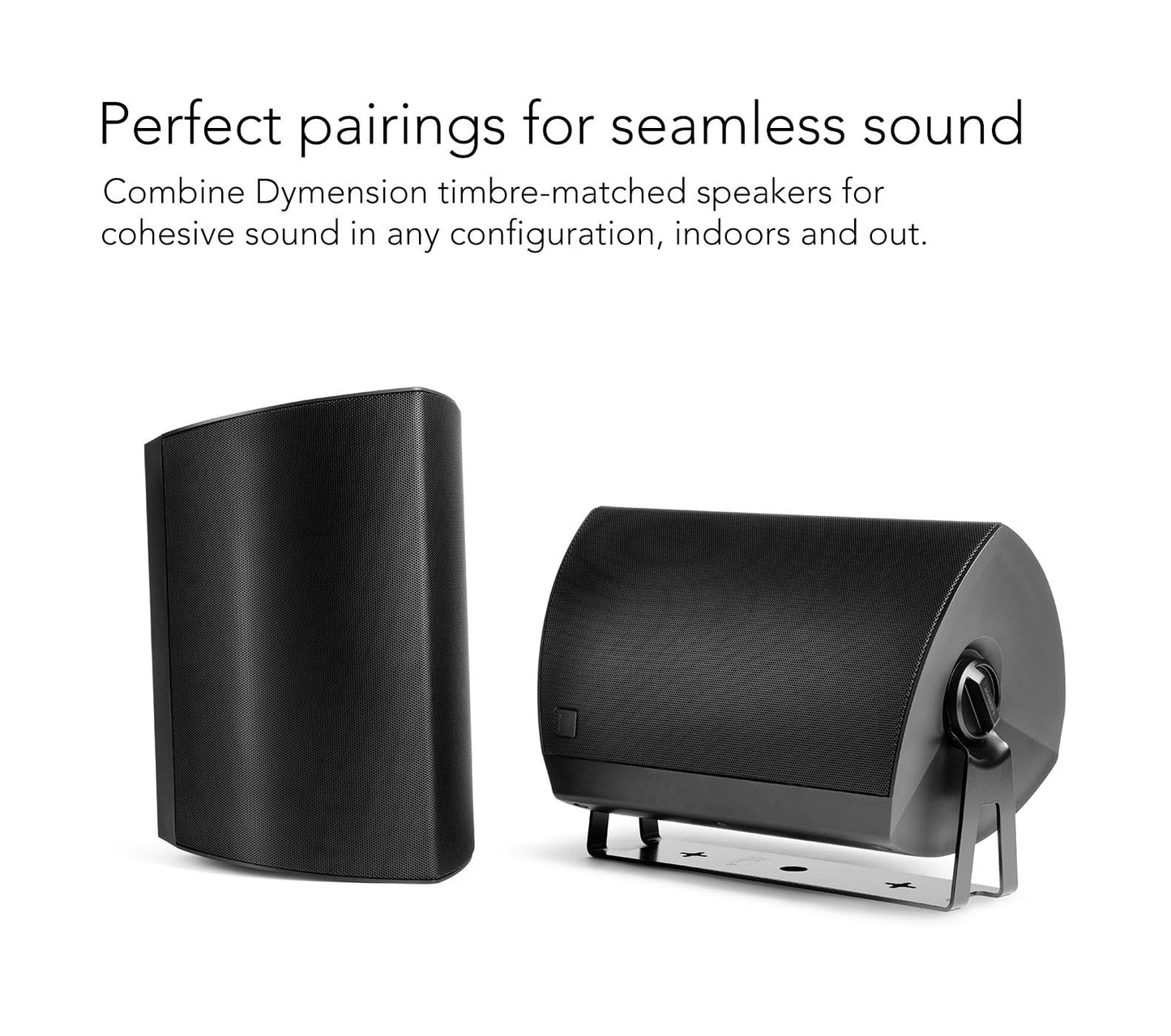 Definitive Technology Dymension AW-650 - Altavoz para Exteriores (Negro, par), Altavoces con Cable de Montaje en Superficie bidireccional, woofer de 6.5 Pulgadas, Altavoz de Agudos de 1 Pulgada y