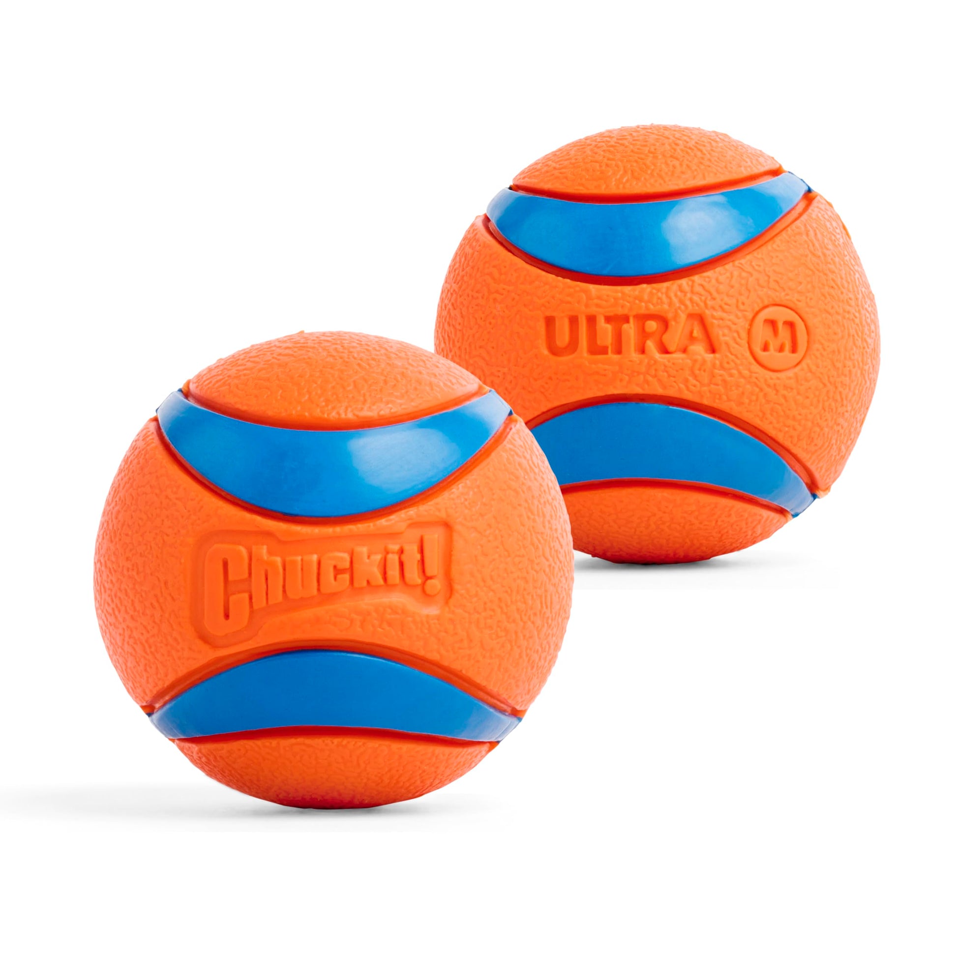 Chuckit! Ultra Ball, Anaranjado, Mediana, 2.5 pulgadas, 2 piezas
