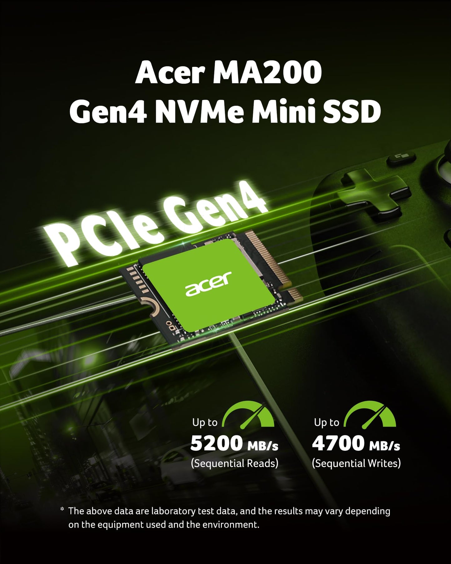 SSD Acer 1TB M.2 2230 5200 4700 MMBs Garantía