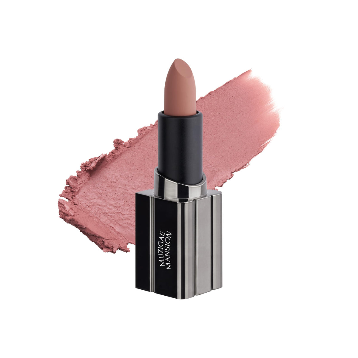 MUZIGAE MANSION Lápiz labial Blur de Moodwear: efecto difuminador suave, hidratante de larga duración, resistente al agua, K-Beauty: tonos MLBB y rojos intensos (diseño metálico elegante) (efecto di