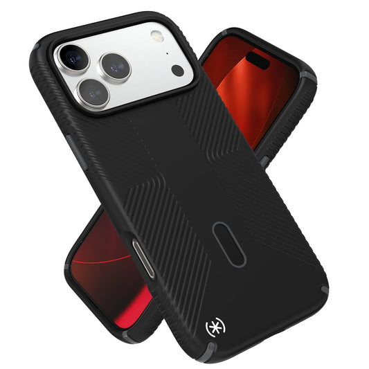 Funda Protectora delgada Speck PRESIDIO2 iPhone 17 Pro Max negro gris pizarrón blanco