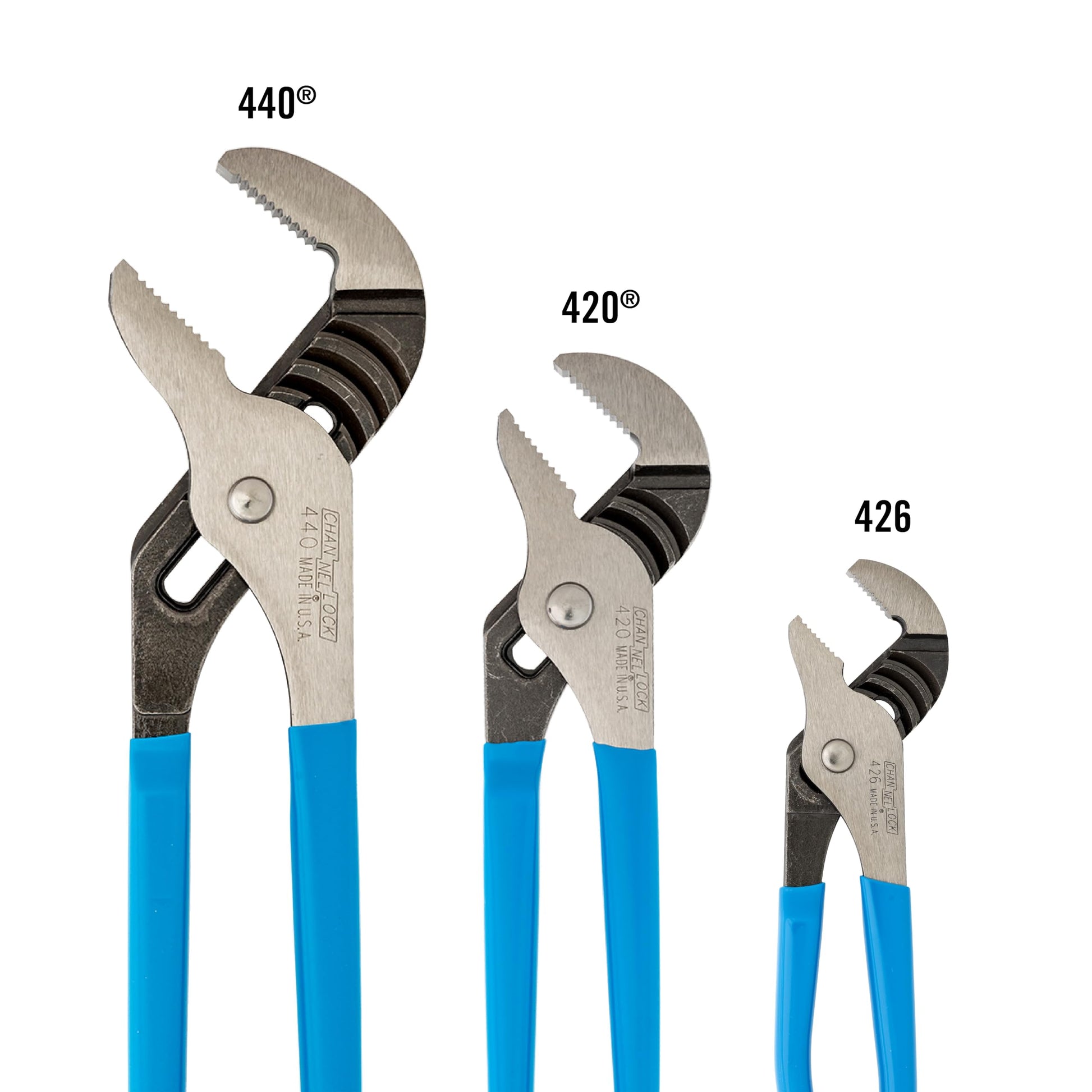 Channellock 3 Piece 9-1/2-Inch, 6-1/2-Inch, and 12-Inch Tongue and Groove Plier Gift Set