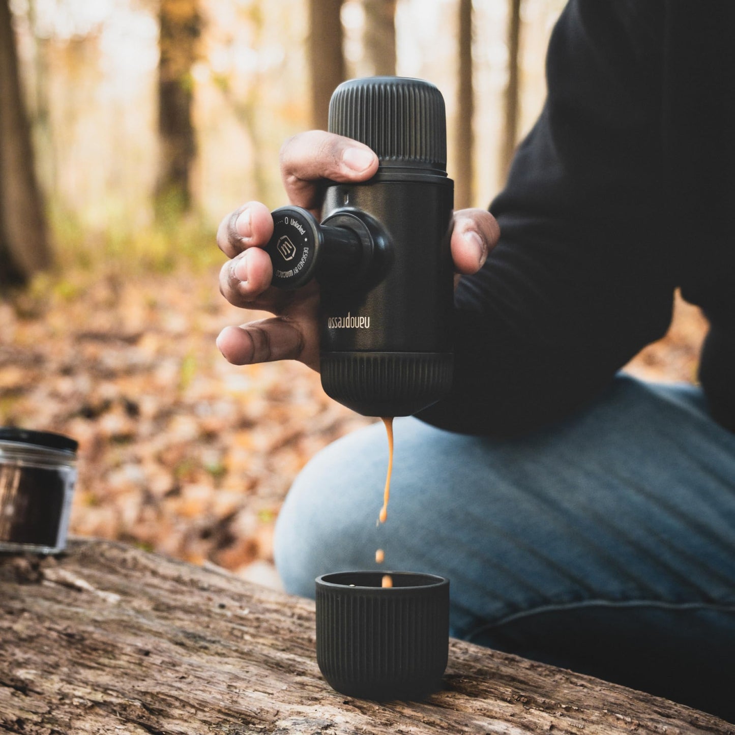 Cafetera de Espresso Portátil Wacaco Nanopresso Negra versión Mejorada para Viaje