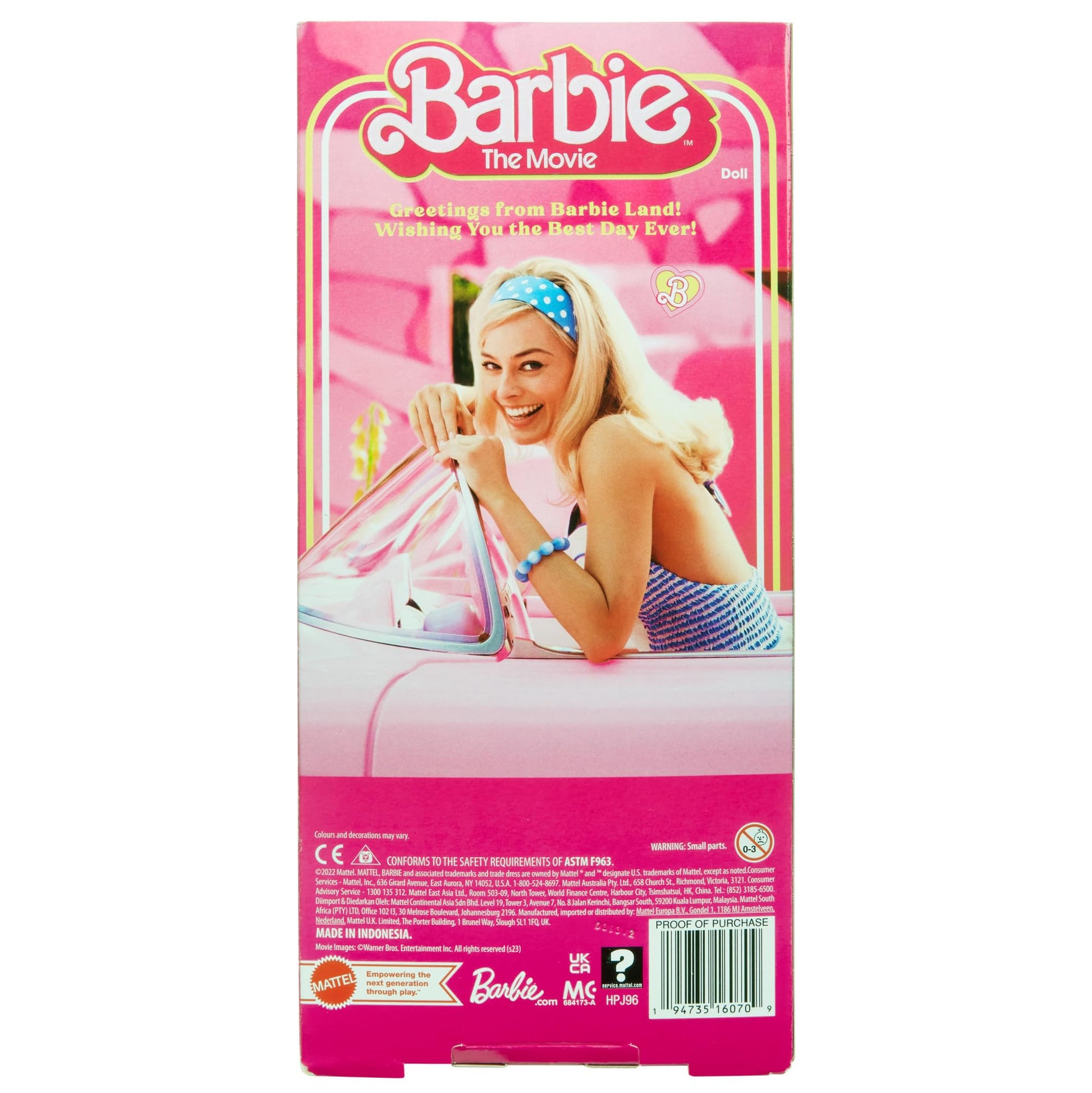 Barbie, Muñeca de Colección Perfect Day con un Adorable Vestido, Película, Juguetes para Niñas, Movie, Edad 6 Años en Adelante