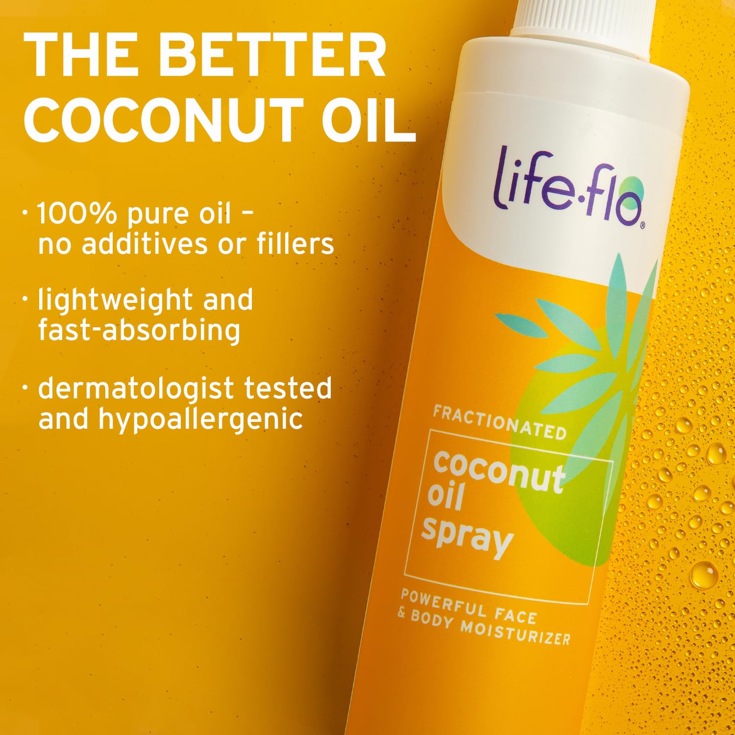 Life-Flo Coconut Oil Spray, 8 Fluid Ounce