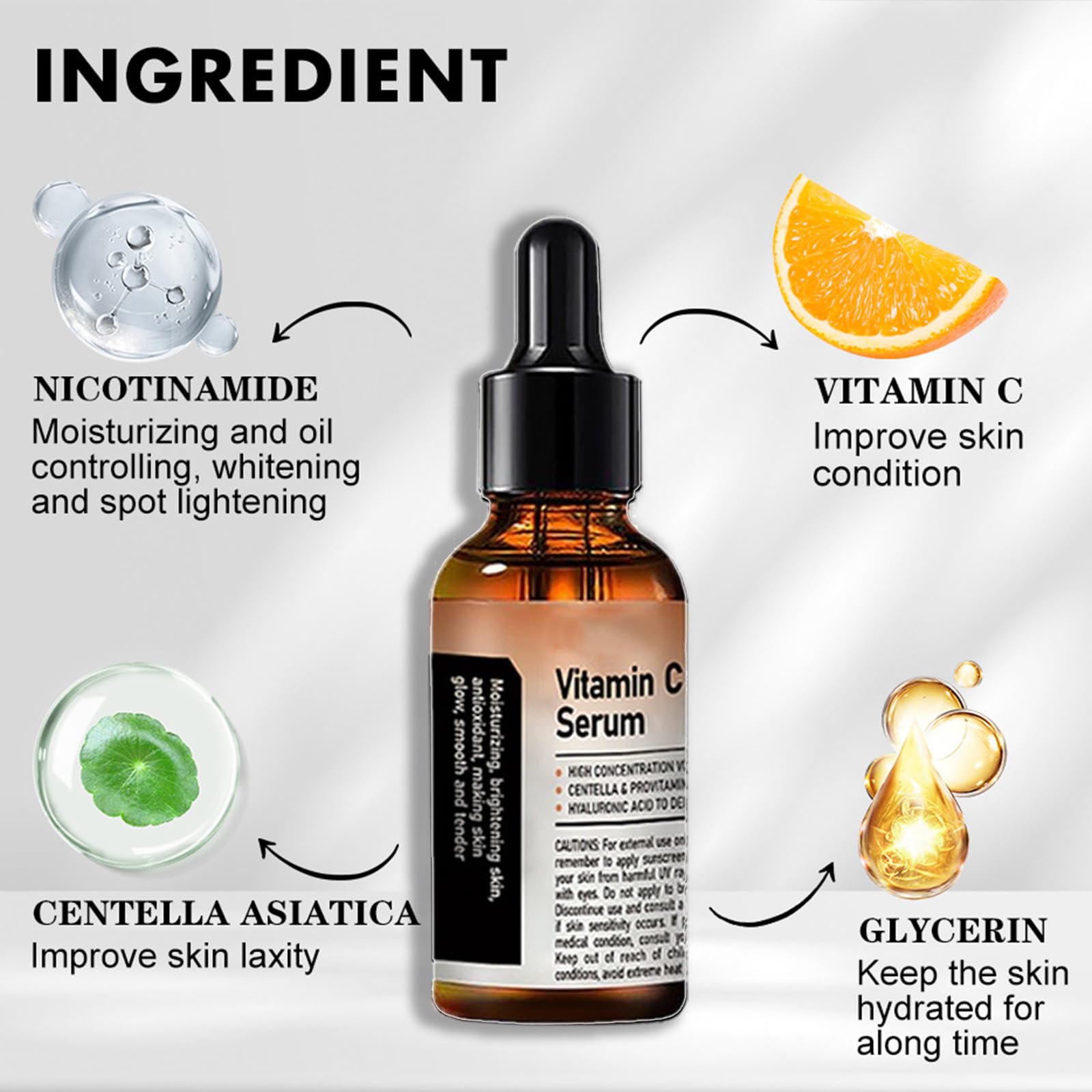 Fuxvao Crema de Baba de Caracol Original, Suero facial con vitamina C, Crema hidratante diaria en gel con mucina de caracol al 92%, Suero de mucina de caracol, Crema de Caracol, Crema nutritiva de