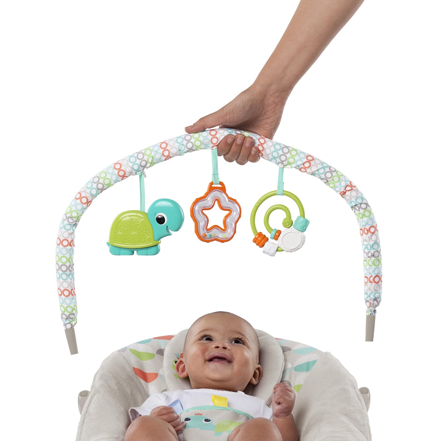 Bright Starts Mecedora Con Motivos De Safari, Multi, Paquete De 2590.0 Grams