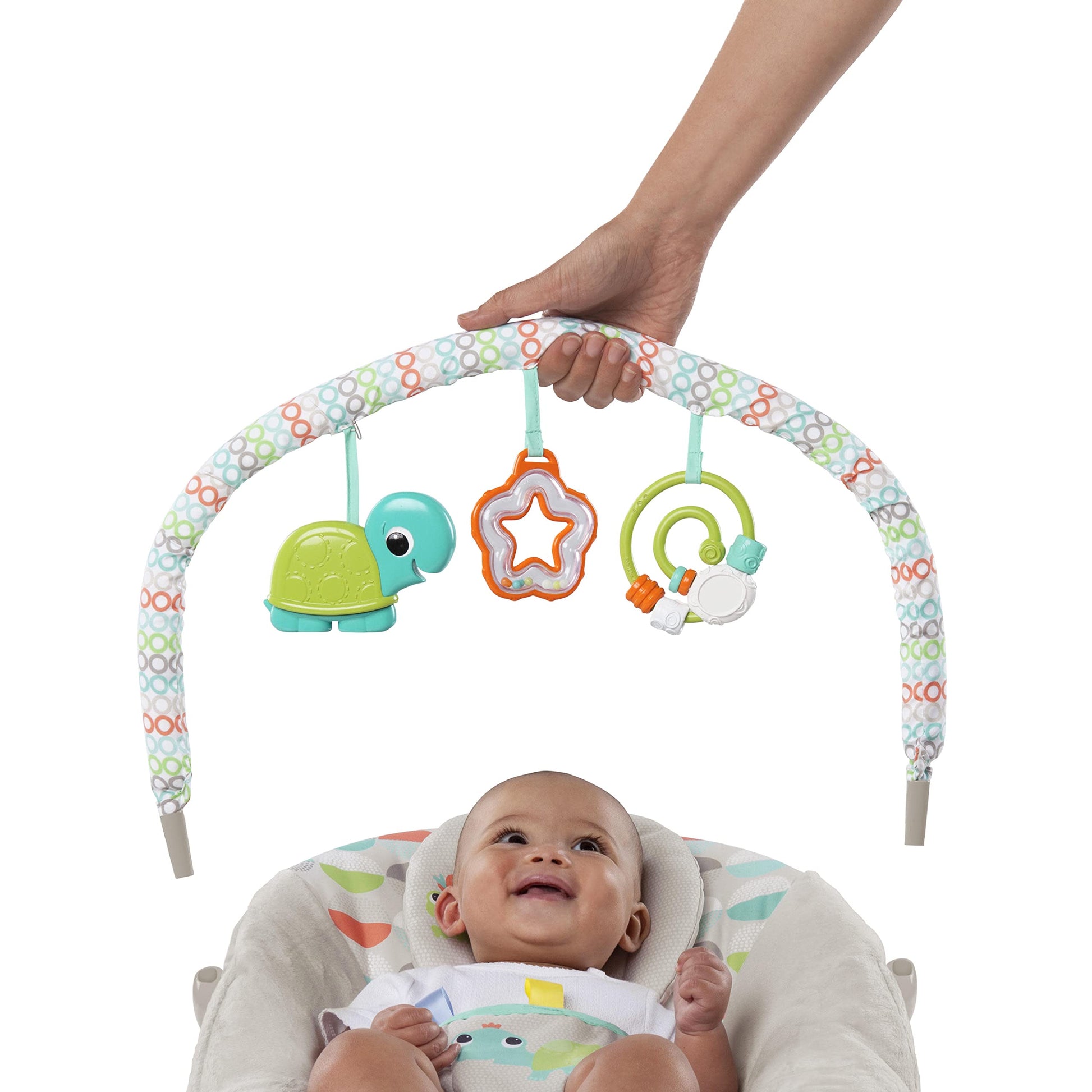 Bright Starts Mecedora Con Motivos De Safari, Multi, Paquete De 2590.0 Grams
