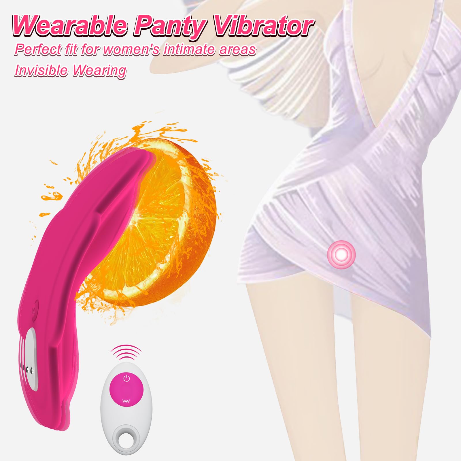 Collahelper- Vibradores con control remoto por aplicación para bragas, juguetes sexuales para adultos para mujeres o parejas, minivibrador de clítoris con forma de huevo, juguete de mariposa con forma