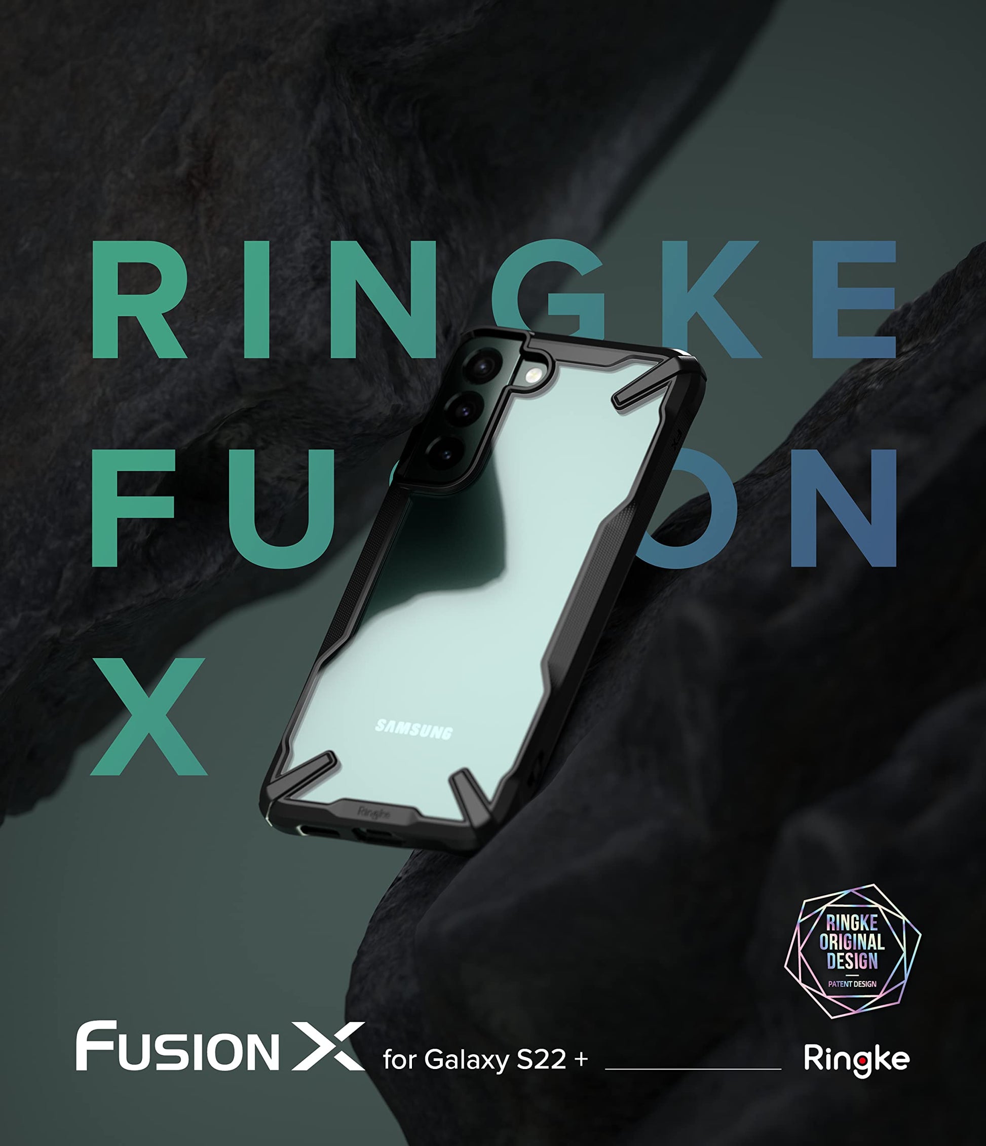 Funda Protección Resistente Ringke Samsung Galaxy S22 Plus 5G Negro TPU + PC